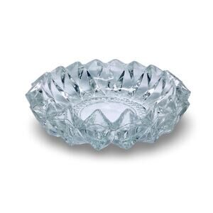 Vintage KIG Clear Glass Ashtray / Trinket Dish